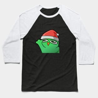 Waving Christmas Froggie Baseball T-Shirt